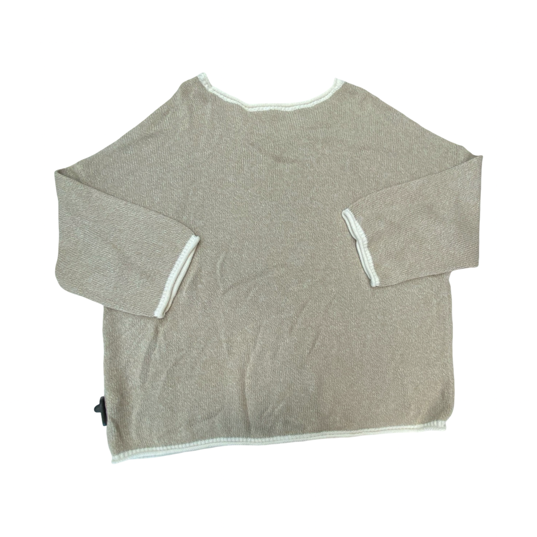 Sweater By Tribal In Tan & White, Size:Xxl