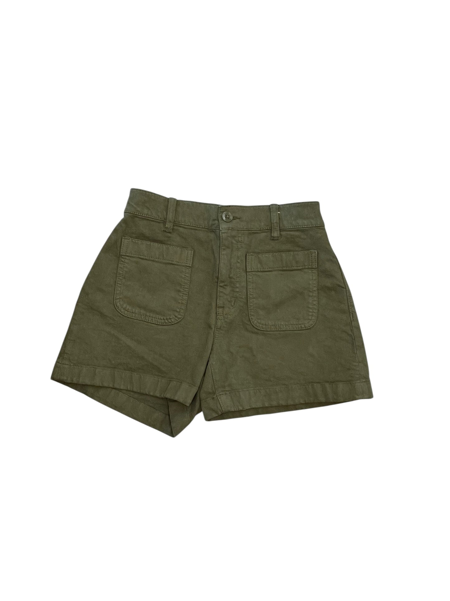 Shorts By Madewell In Green Denim, Size:0