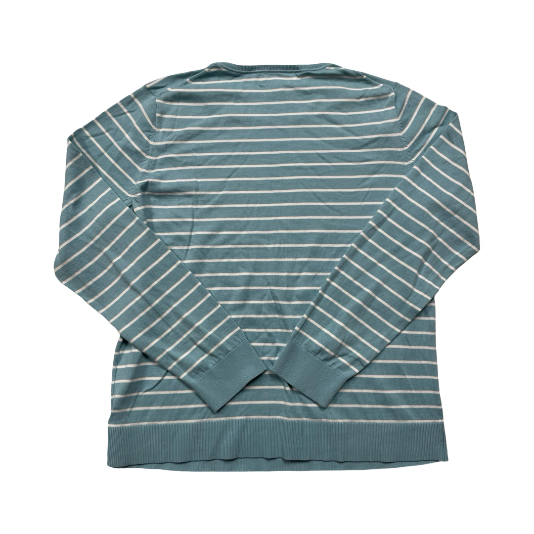 Sweater By Banana Republic In Blue & White, Size:Xl