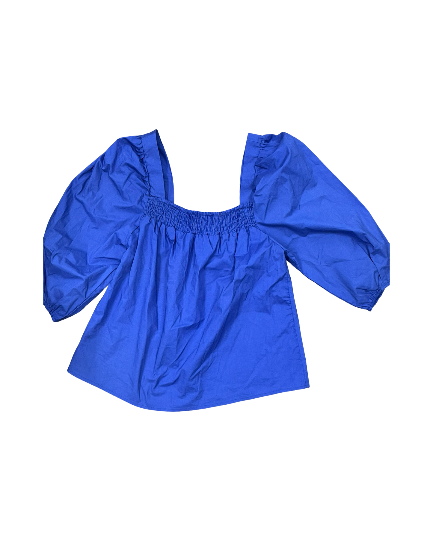 Top 3/4 Sleeve By Clothes Mentor In Blue, Size:L