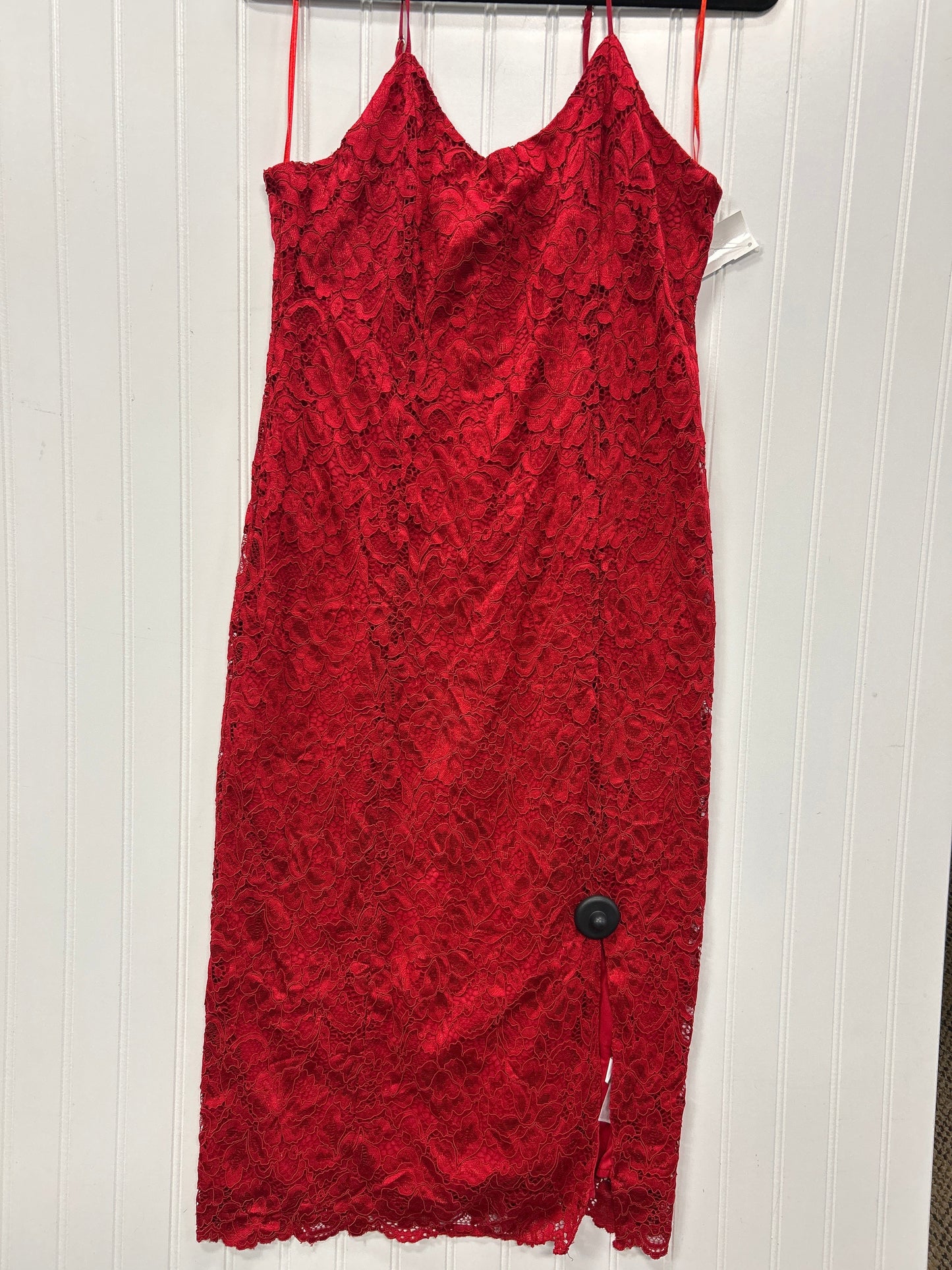 Dress Party Midi By Sam Edelman In Red, Size:12