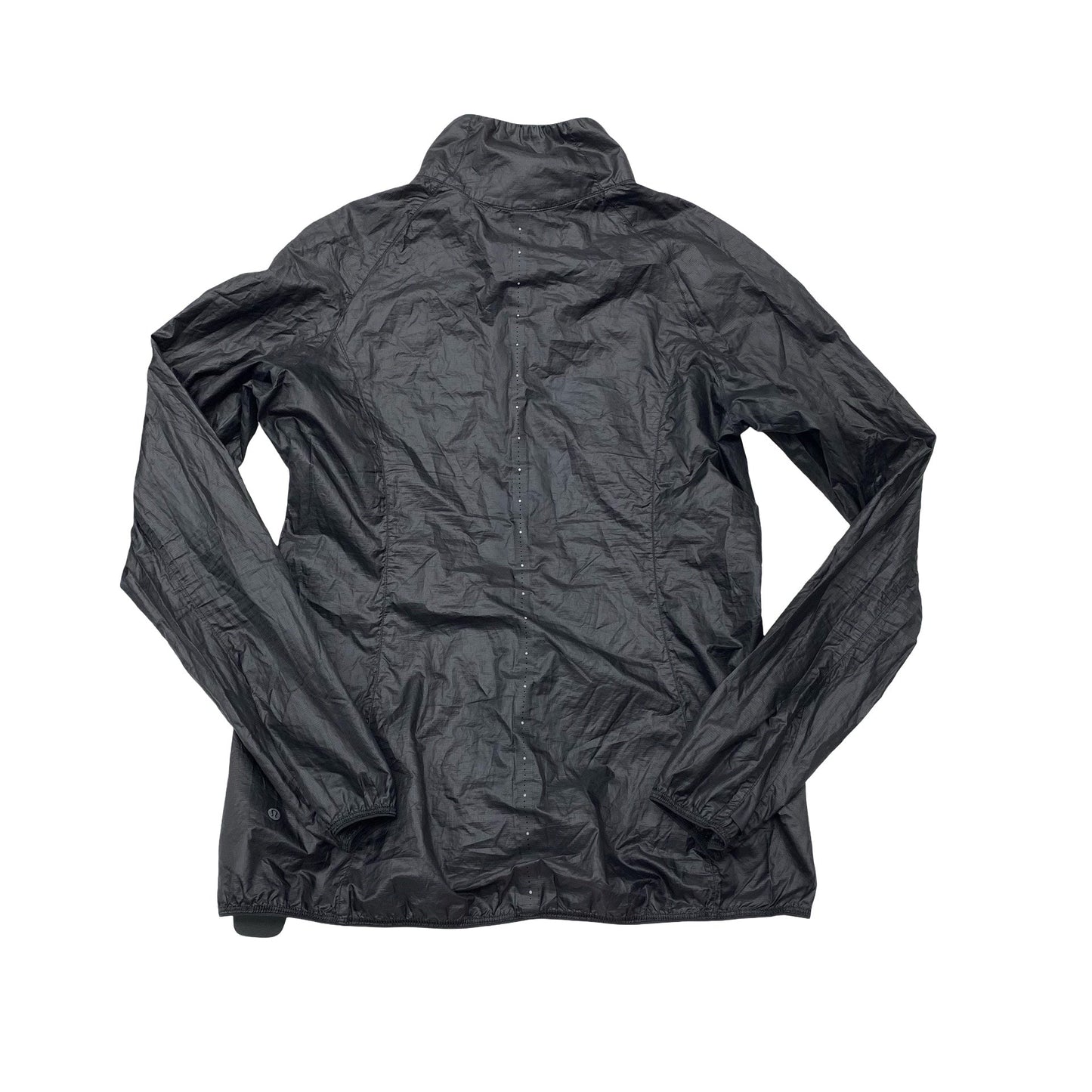 Athletic Jacket By Lululemon In Black, Size:6