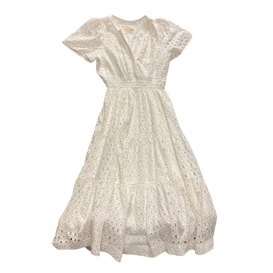 Dress Party Long By Anthropologie In White, Size:Xl