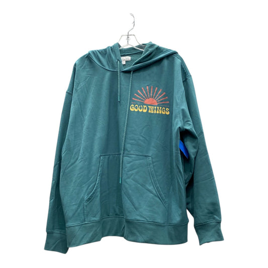 Sweatshirt Hoodie By Grace & Lace In Green, Size:L