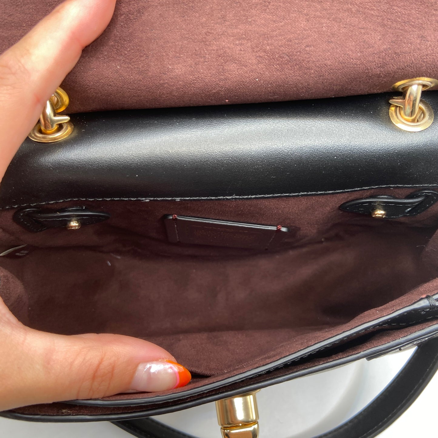 Crossbody Designer By Coach, Size: Small