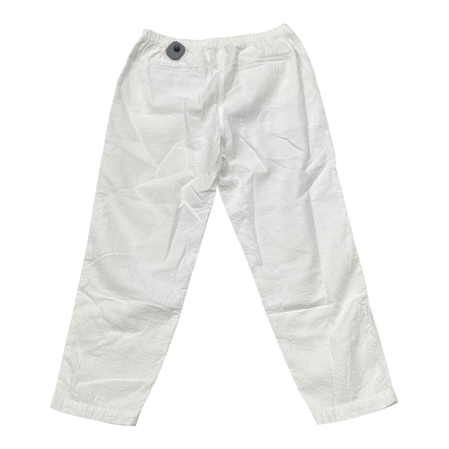 Pants Designer By Eileen Fisher In White, Size:M