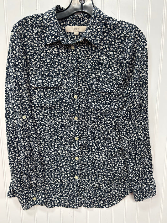 Top Ls By Loft In Navy, Size:S