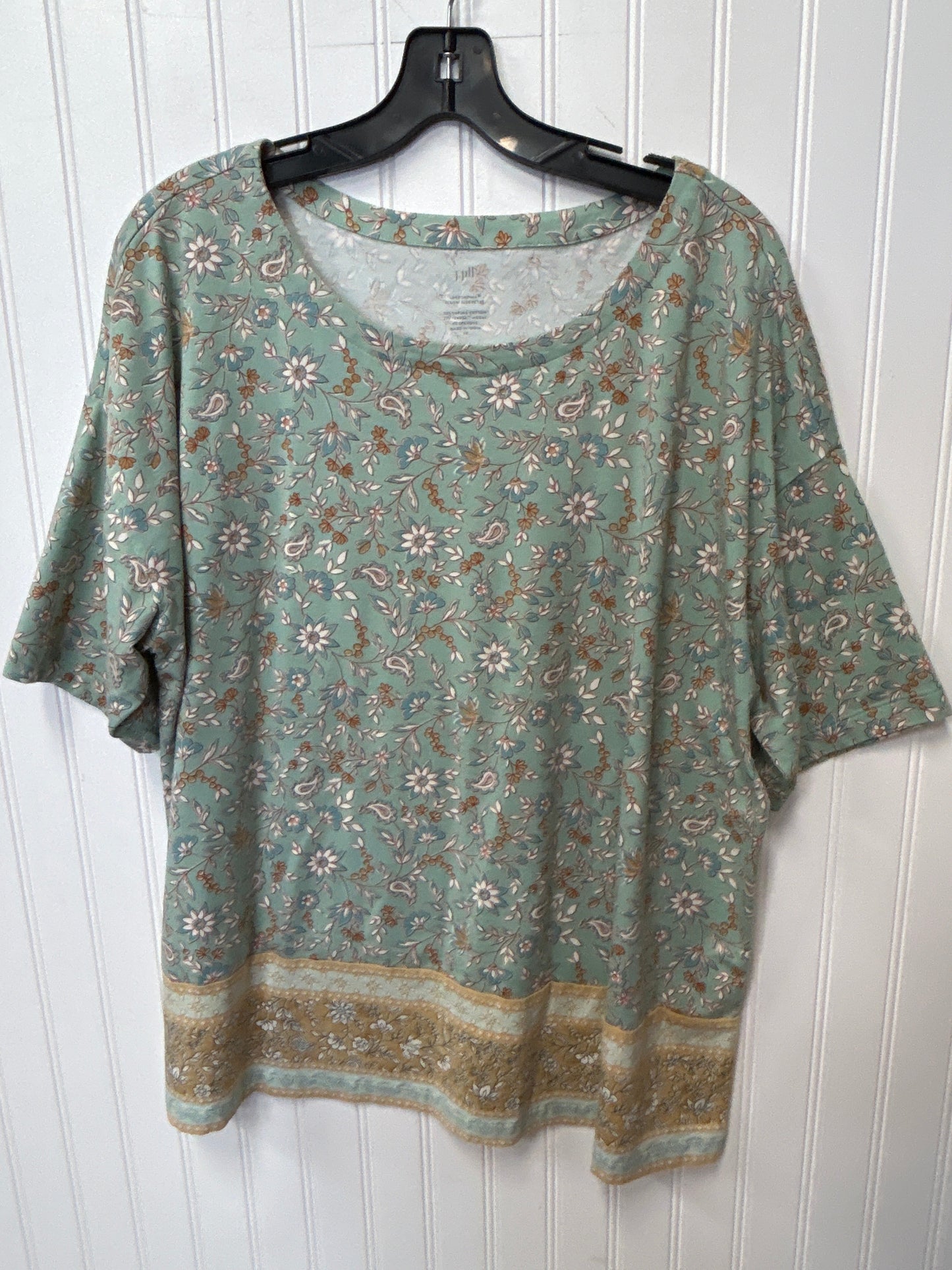Top Ss By J. Jill In Green, Size:2X