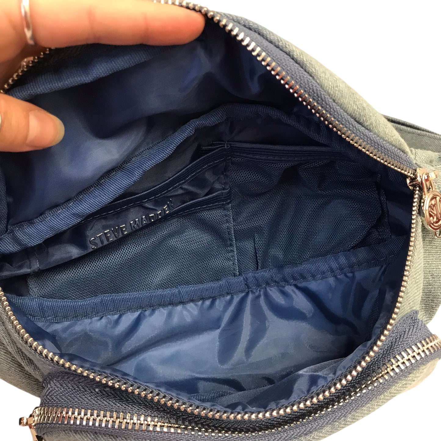 Belt Bag By Steve Madden In Blue, Size:Medium