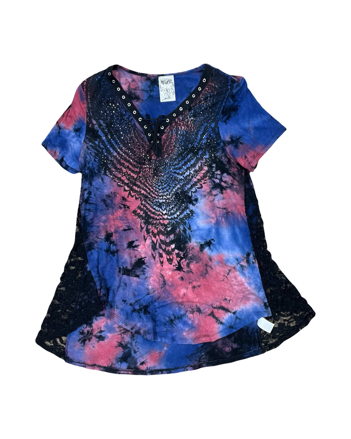 Top Ss By Vocal In Blue & Red, Size:L
