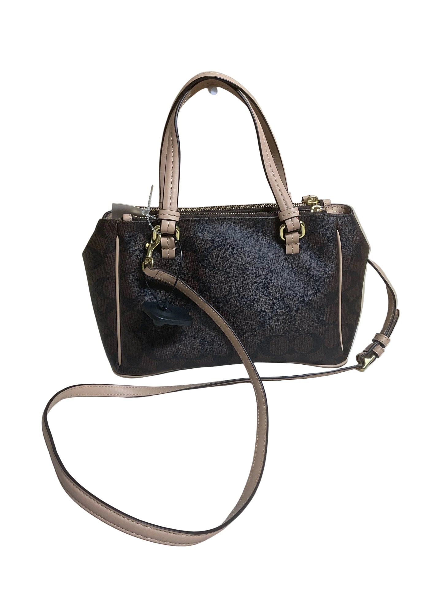 Handbag Designer By Coach In Brown, Size:Small