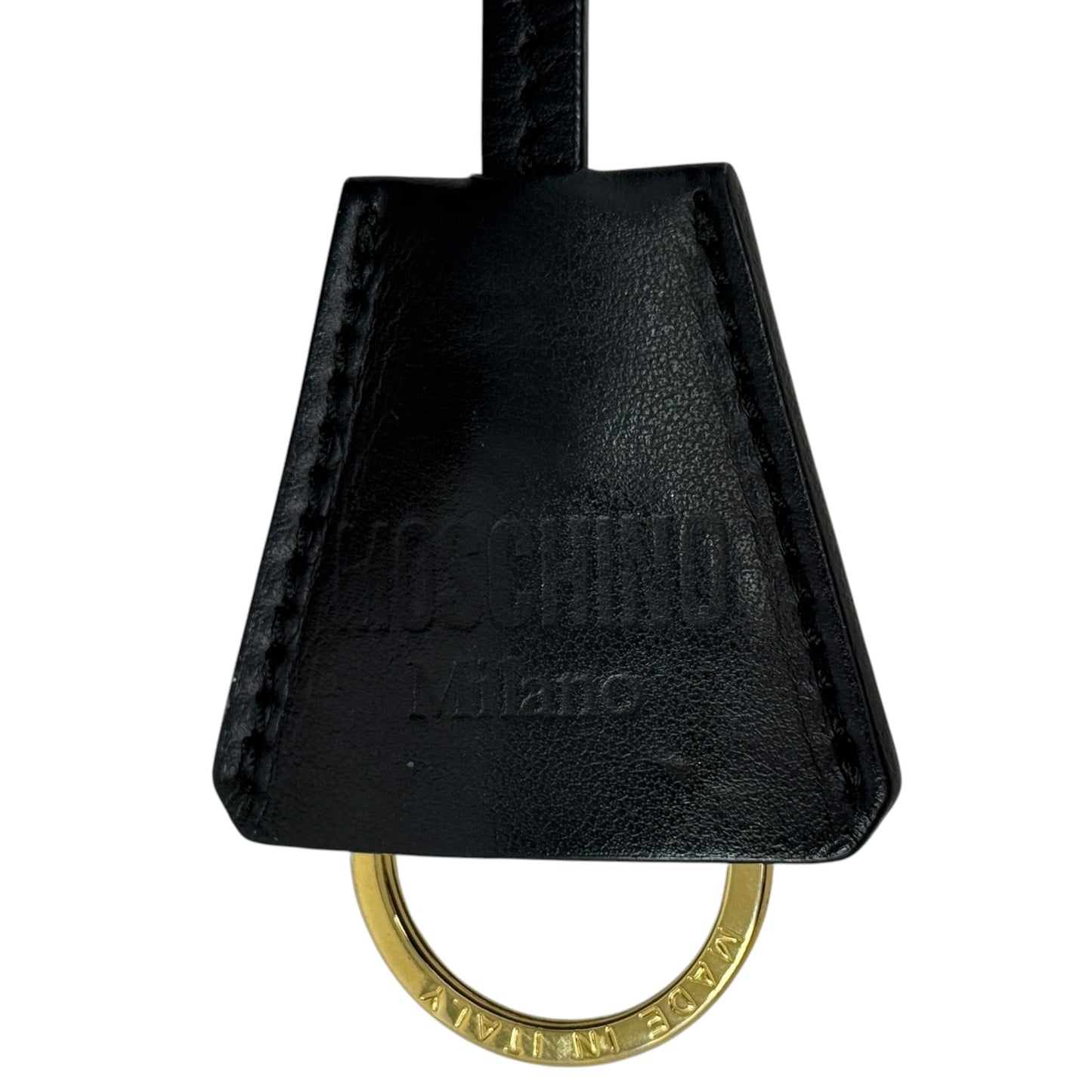 Logo Leather Belt Bag Luxury Designer By Moschino, Size: Medium