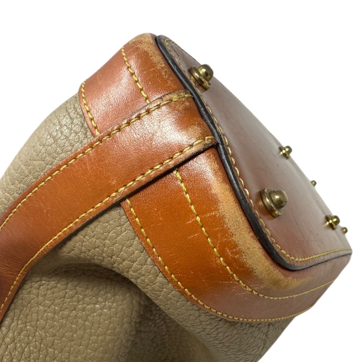 AS IS Vintage Pebbled Leather Shoulder Handbag Designer By Dooney And Bourke, Size: Medium