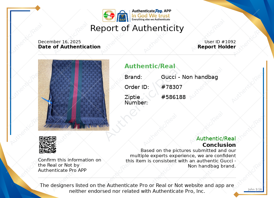 Scarf Luxury Designer By Gucci In Black