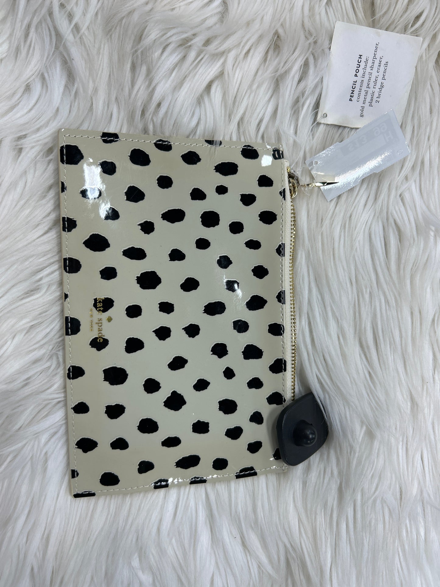 Clutch Designer By Kate Spade In Polkadot Pattern, Size:Small