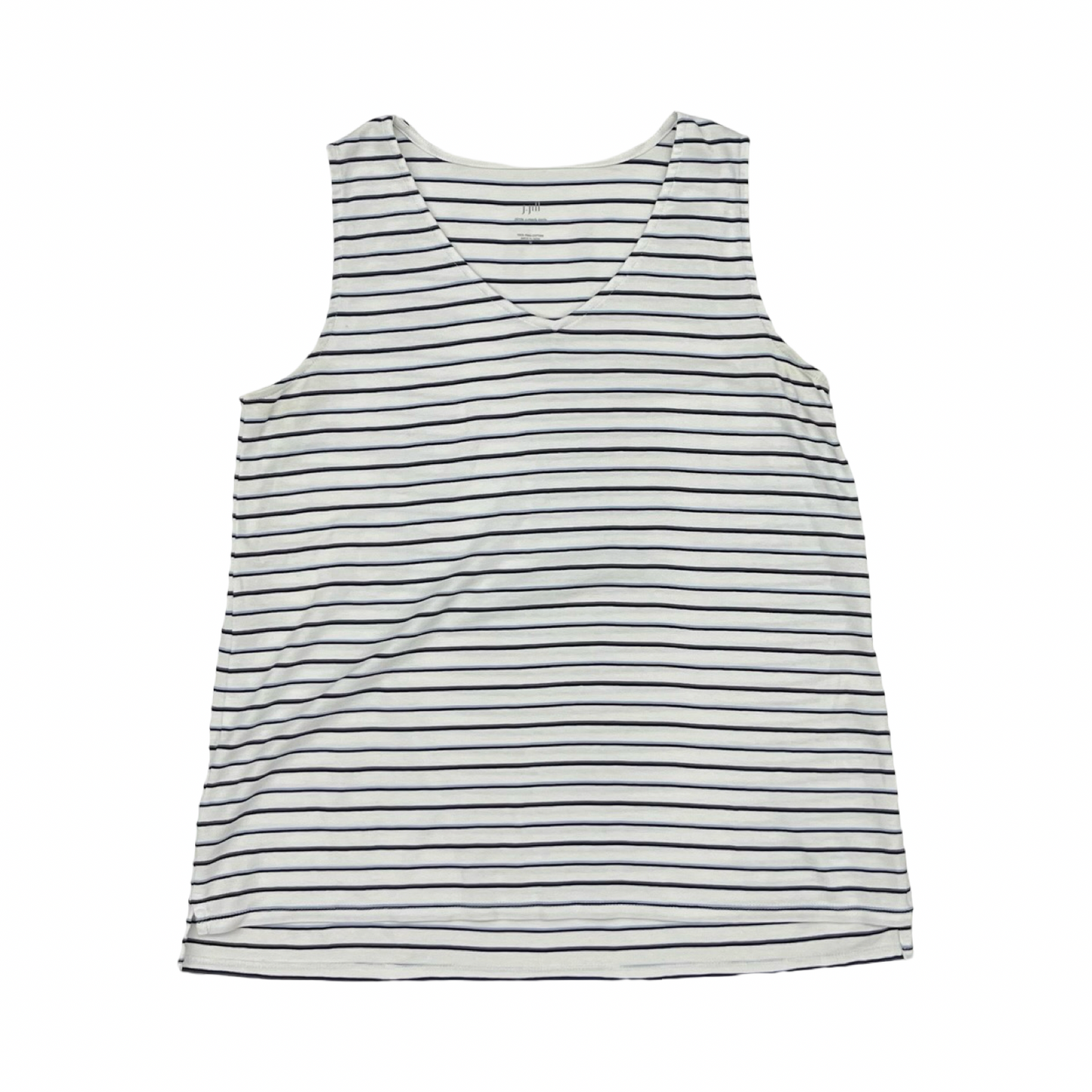 Top Sleeveless By J. Jill In Blue & White, Size:M