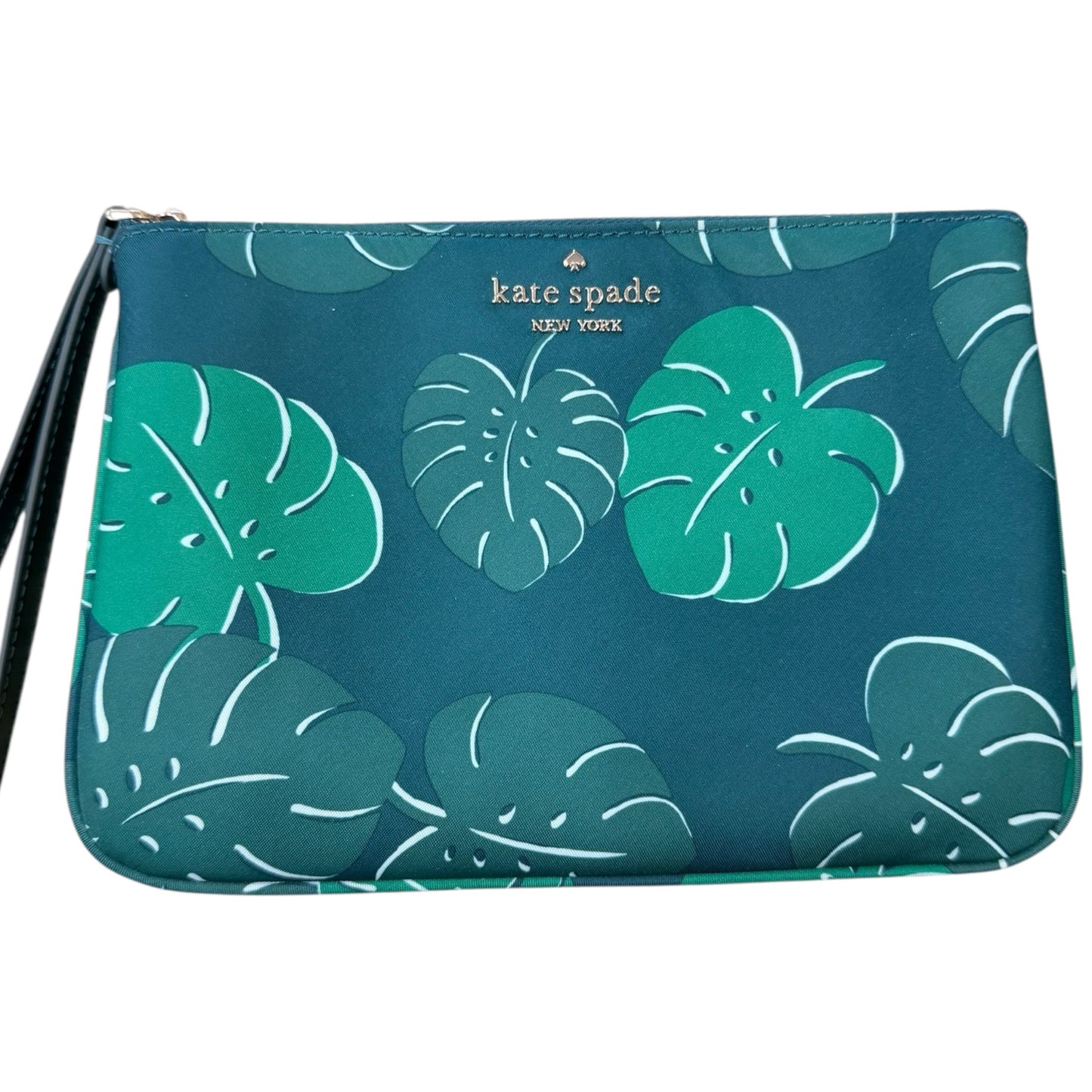 Wristlet Designer By Kate Spade In Green, Size:Medium