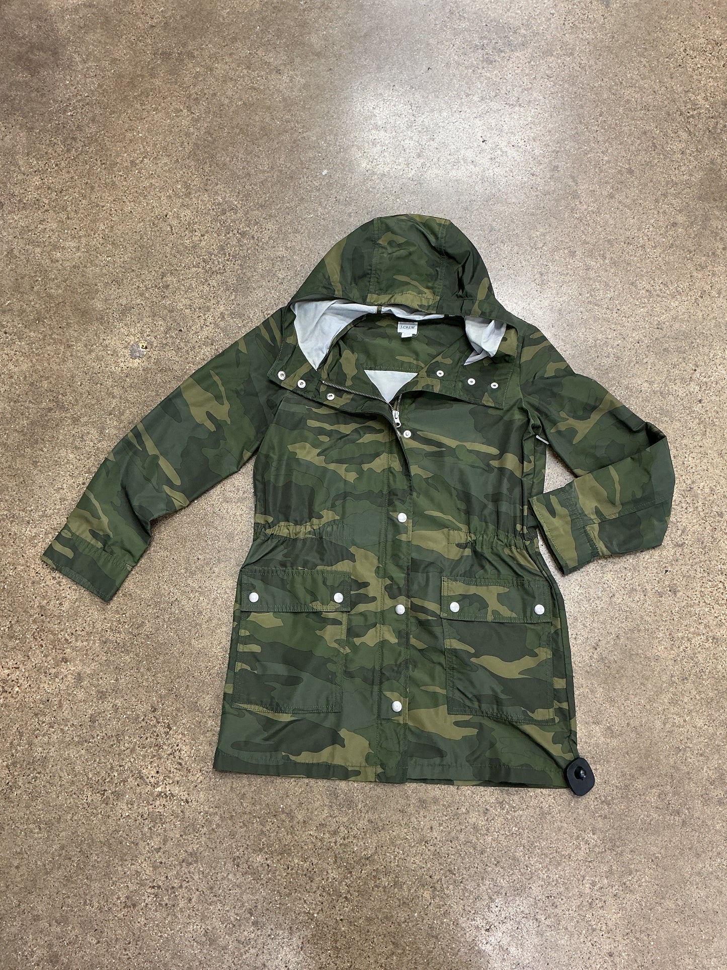 Jacket Windbreaker By J. Crew In Camouflage Print, Size:Xxs