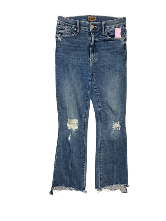Jeans Cropped By Mother In Blue Denim, Size:2