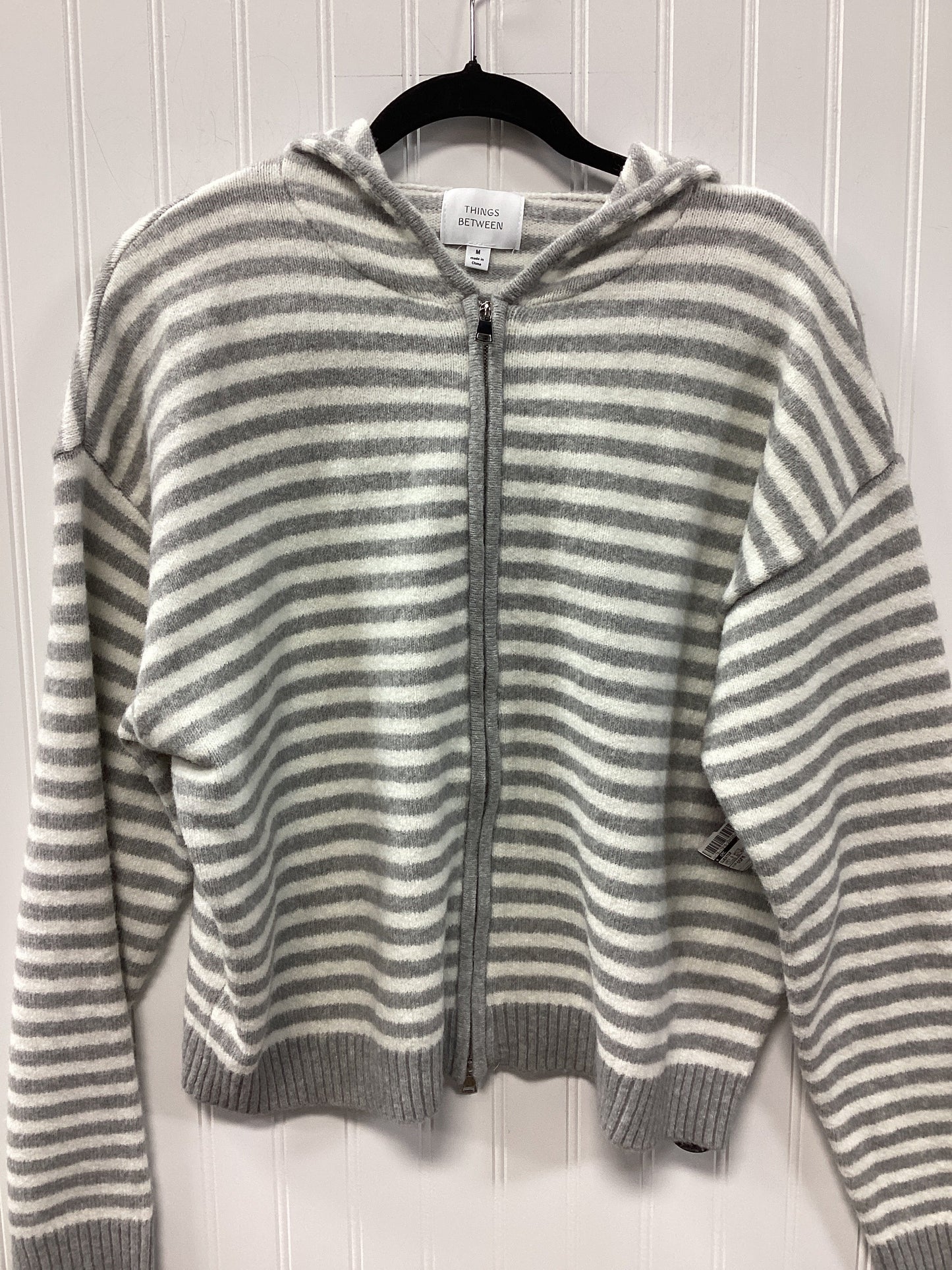 Sweater By Cmc In Grey & White, Size:Osfm