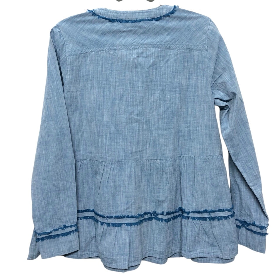 Tunic Ls By Logo In Blue, Size:Xs