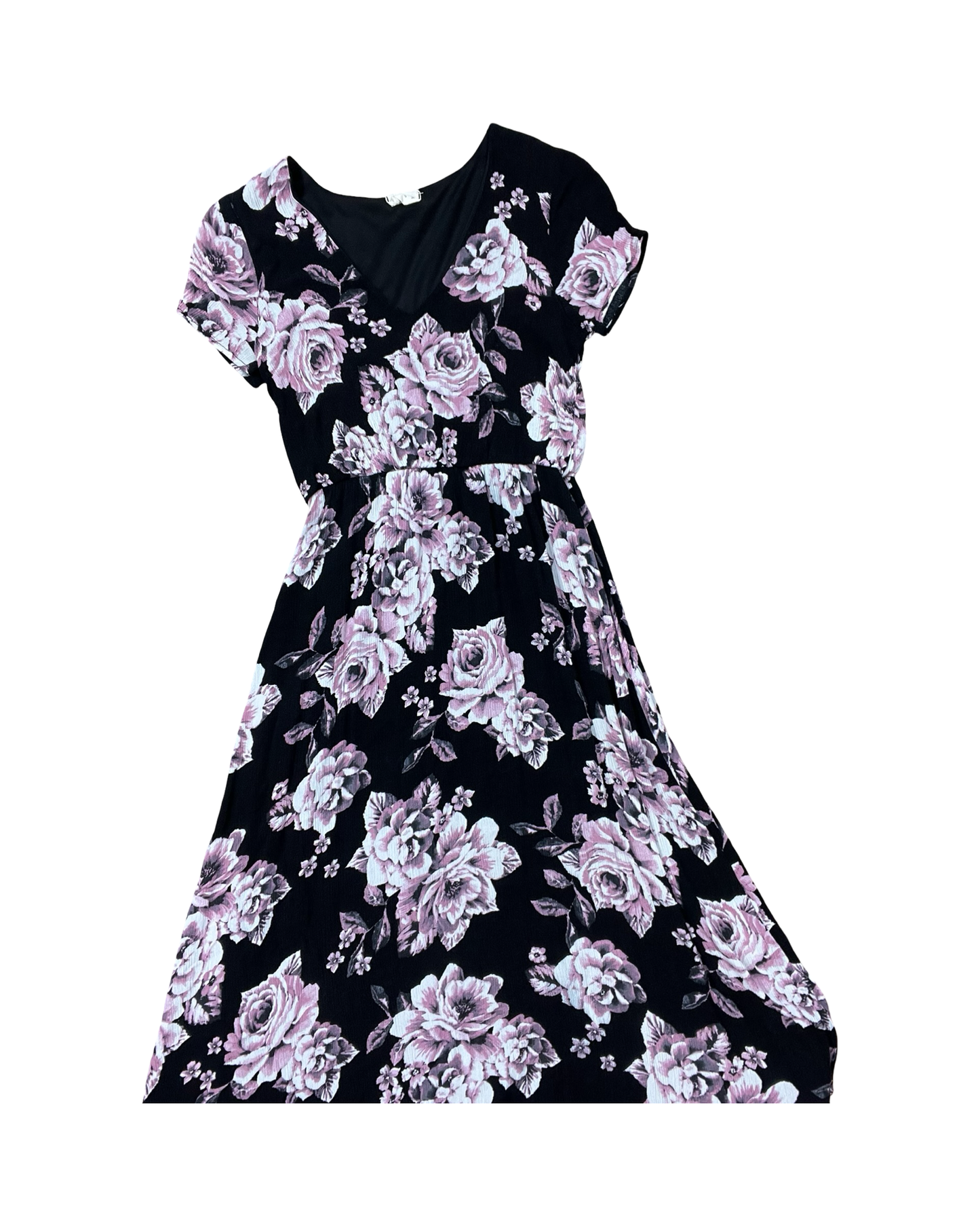 Dress Casual Midi By 143 Story In Black & Pink, Size:S
