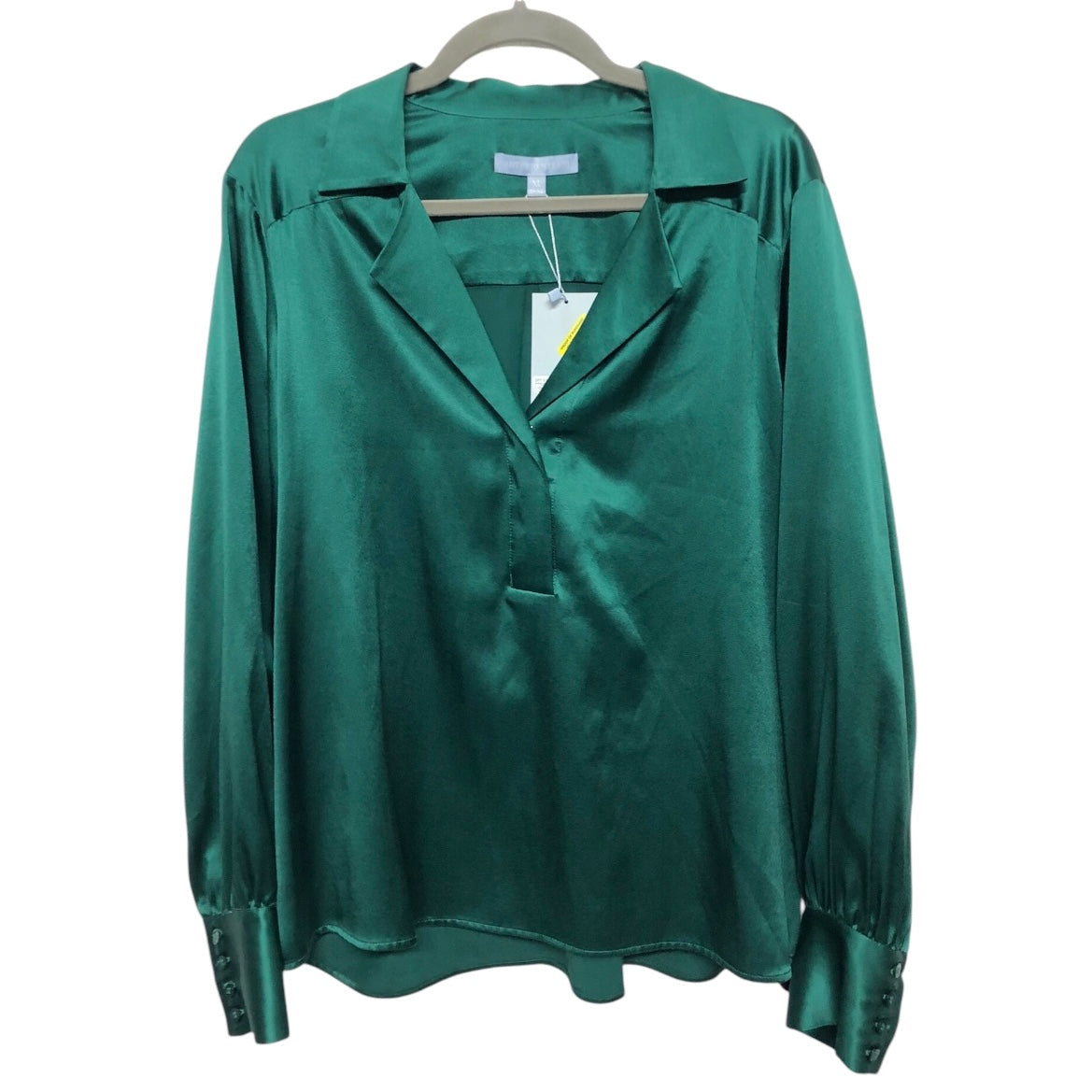 Blouse Ls By Antonio Melani In Green, Size:Xl