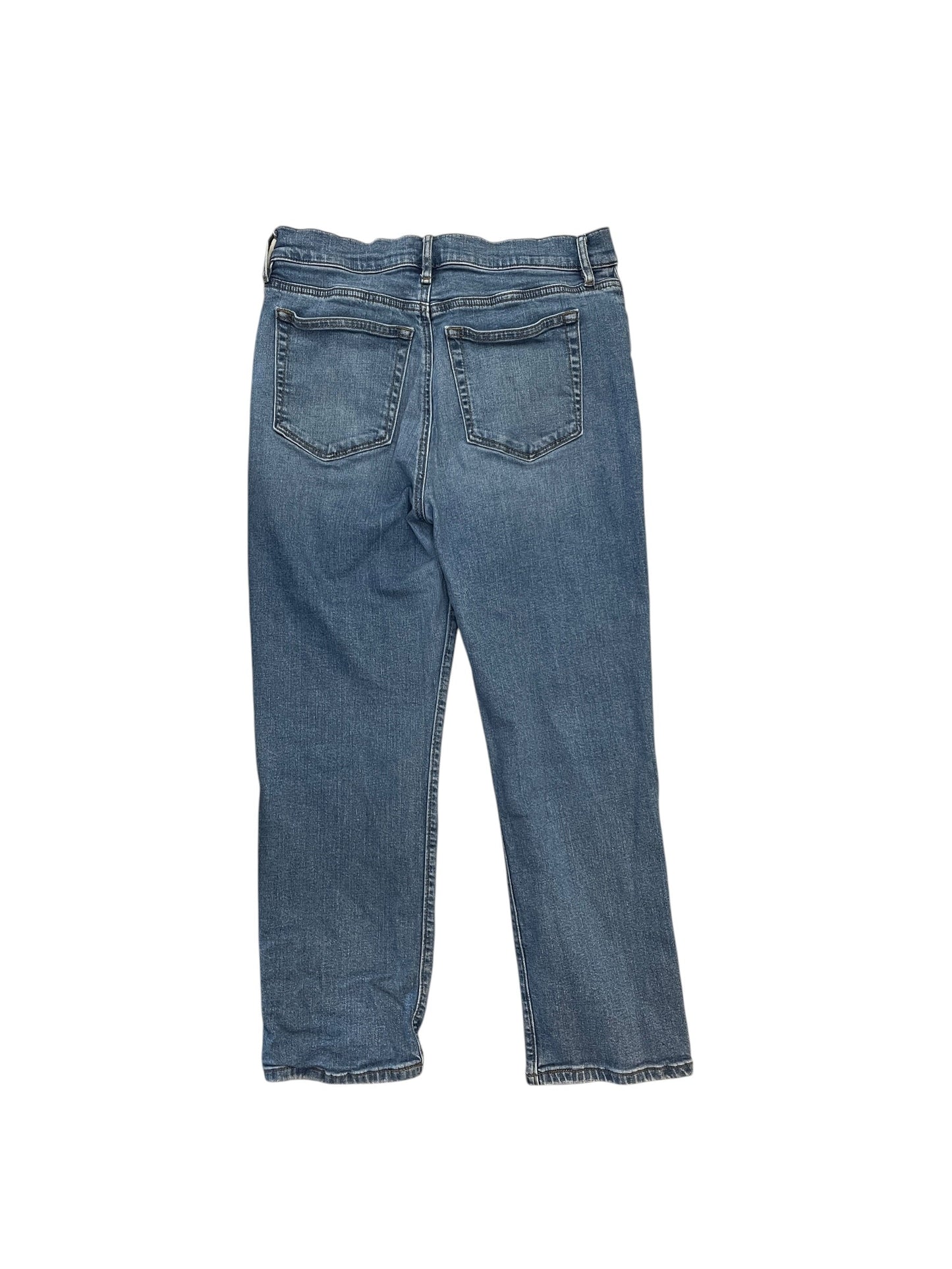 Jeans Straight By Loft In Blue Denim, Size:6P