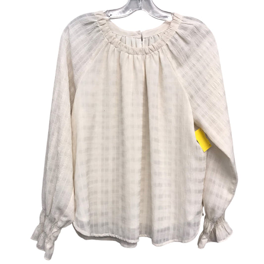 Top Ls By Loft In Cream, Size:S