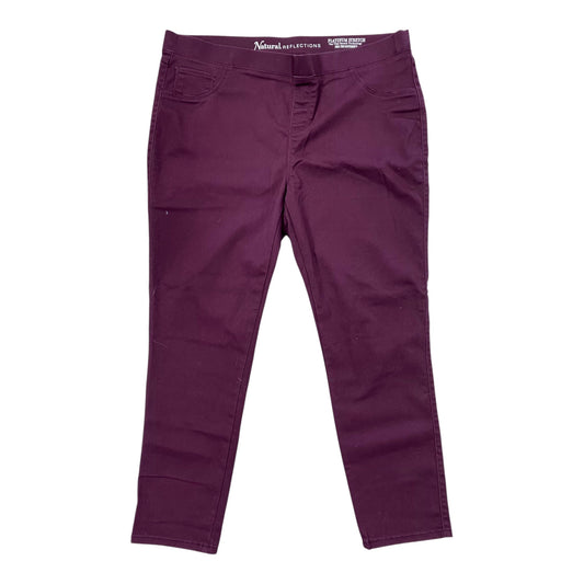 Pants Dress By Natural Reflections In Maroon, Size:1X