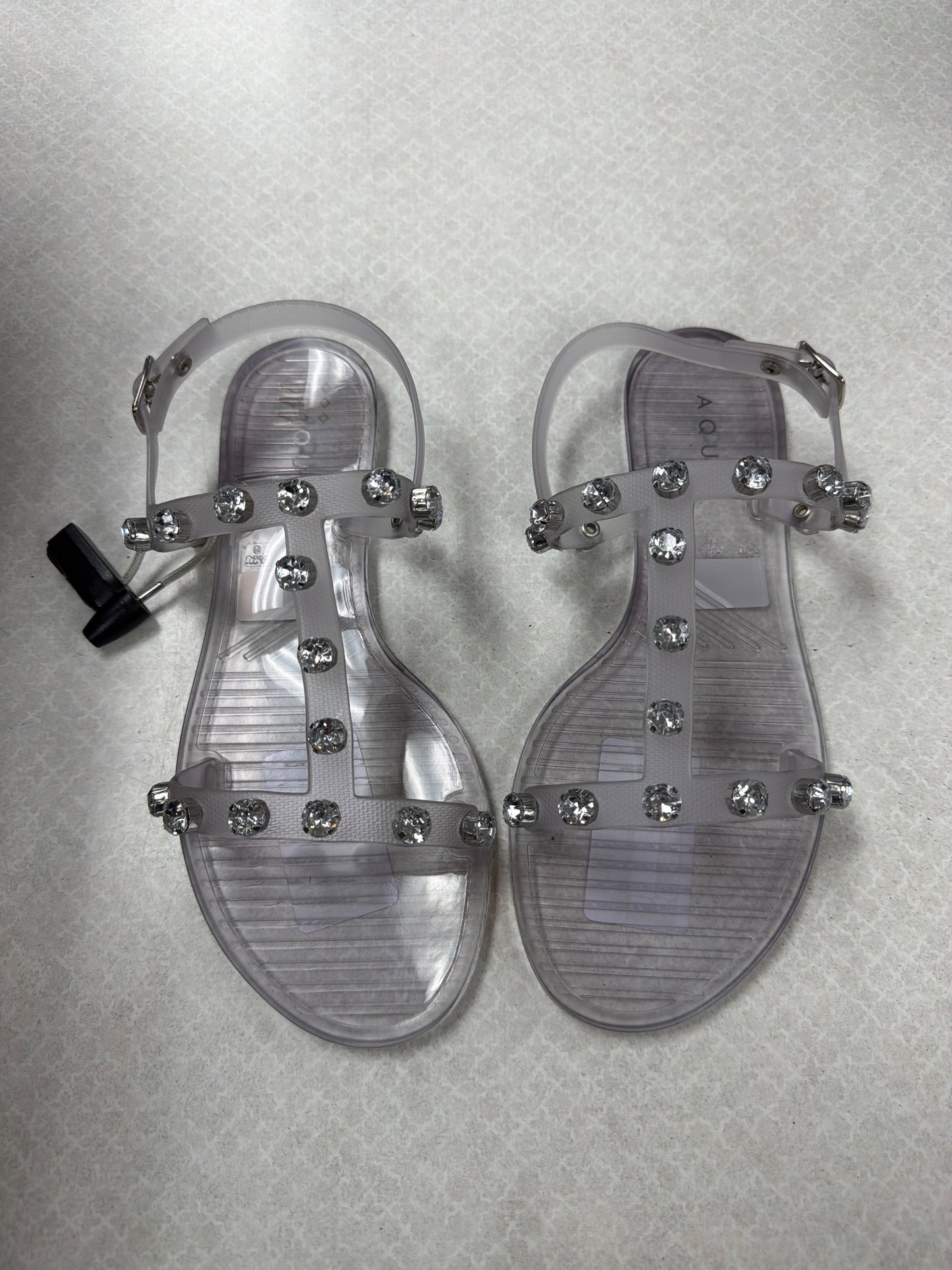Sandals Flats By Aqua In Clear, Size:8