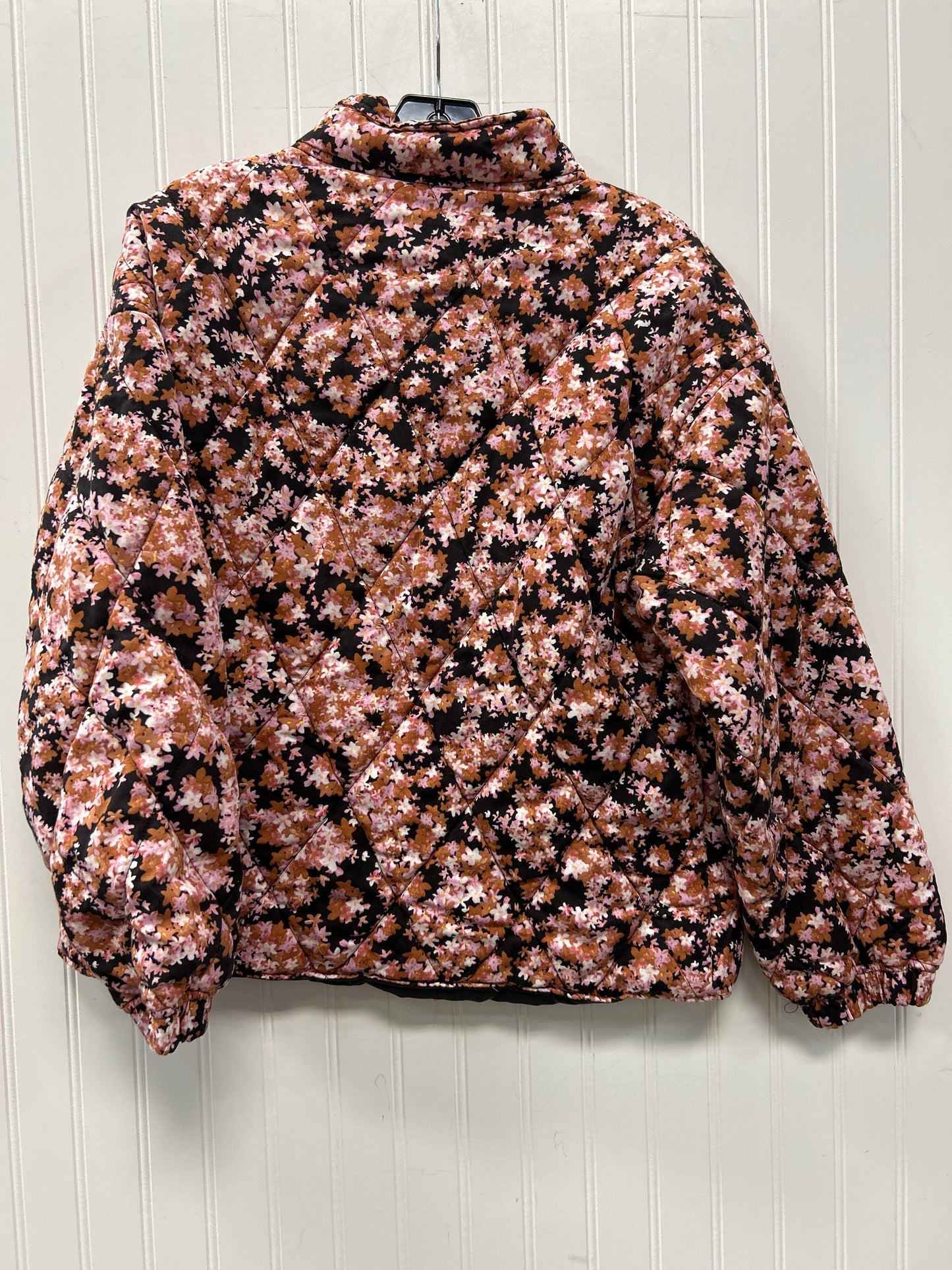 Jacket Puffer & Quilted By Social Standard By Sanctuary In Floral Print, Size:S