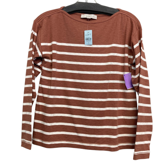 Top Ls By Loft In Brown & Cream, Size:S
