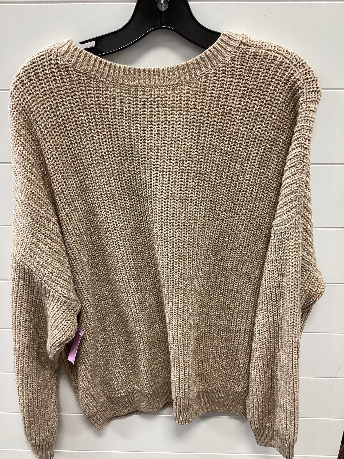Sweater By Sonoma In Tan, Size:1X
