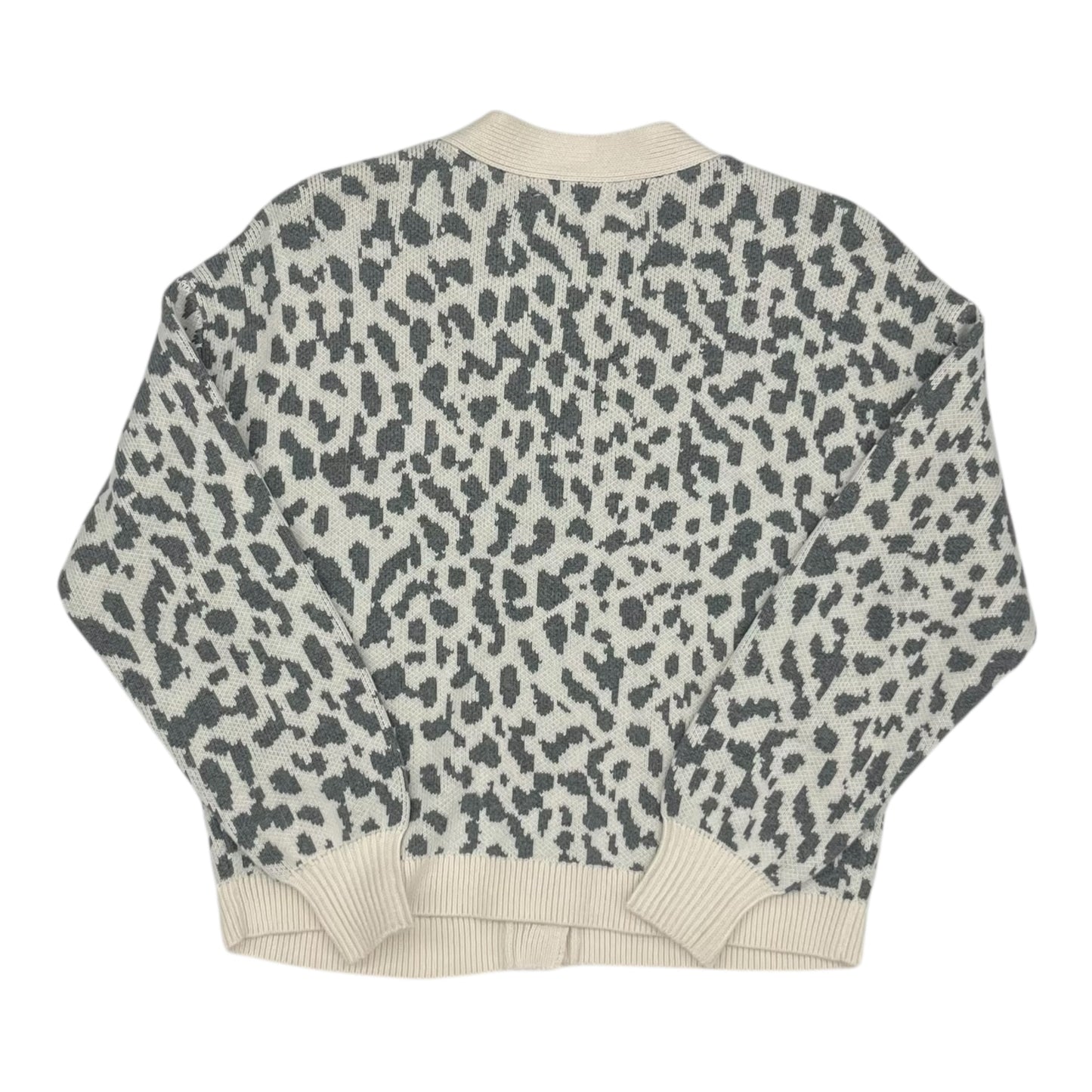 Sweater Cardigan By Loft In Grey, Size:S