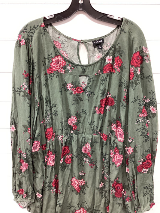 Top Ls By Torrid In Green, Size:3X