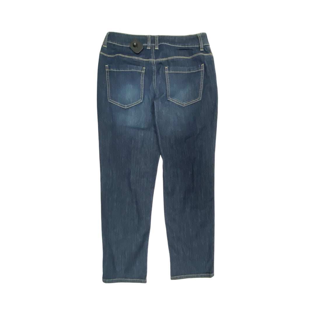 Jeans Straight By Chicos In Blue Denim, Size:2