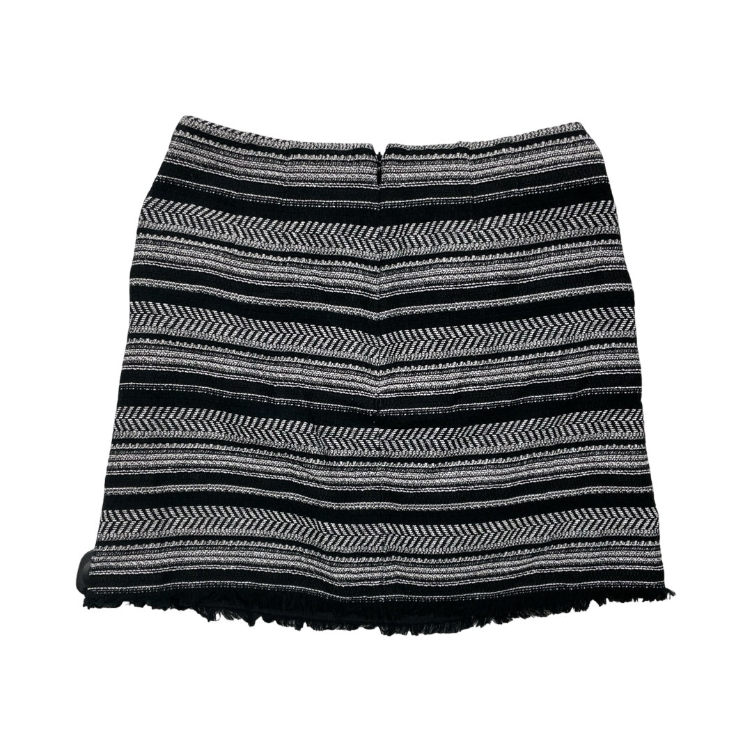 Skirt Mini & Short By Loft In Black & White, Size:2