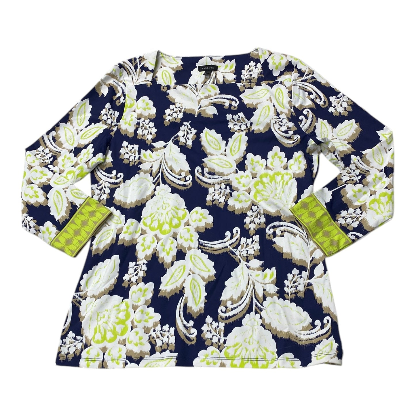 Top 3/4 Sleeve By Talbots In Multi, Size:S