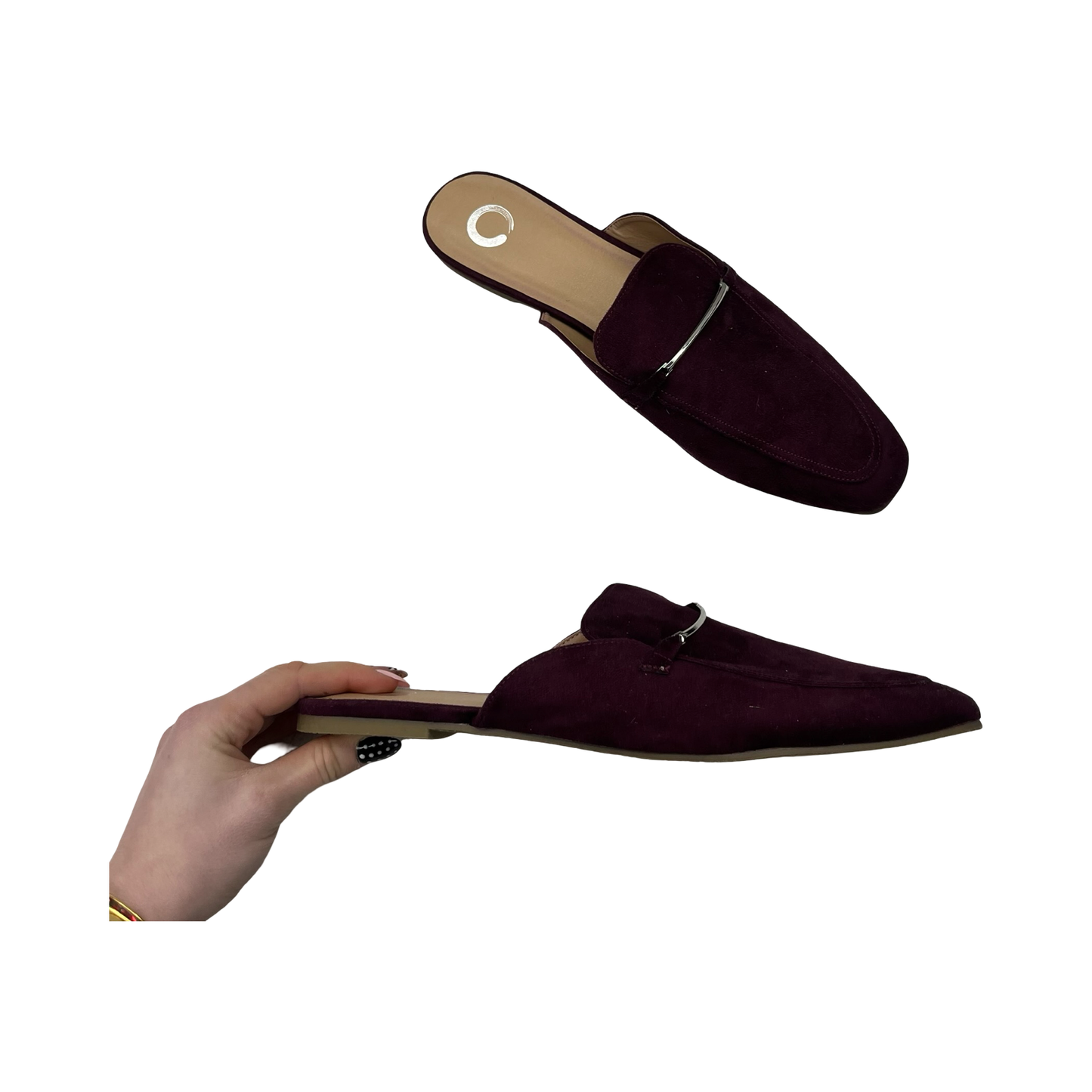 Shoes Flats By Journee In Purple, Size:12
