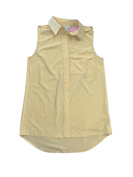 Top Sleeveless By Athleta In Yellow, Size:Xxs