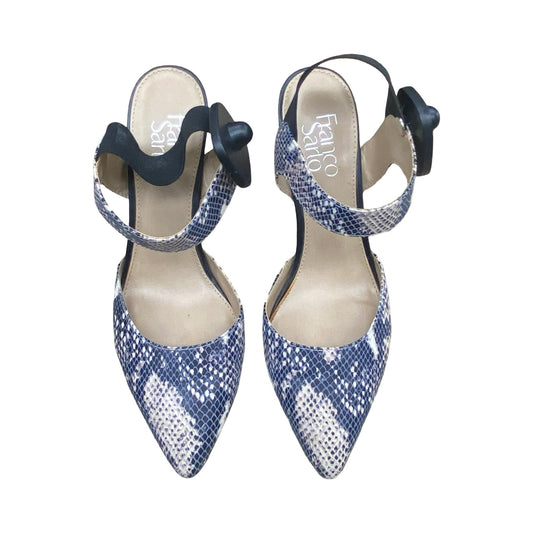 Shoes Heels Stiletto By Franco Sarto In Snakeskin Print, Size:7.5