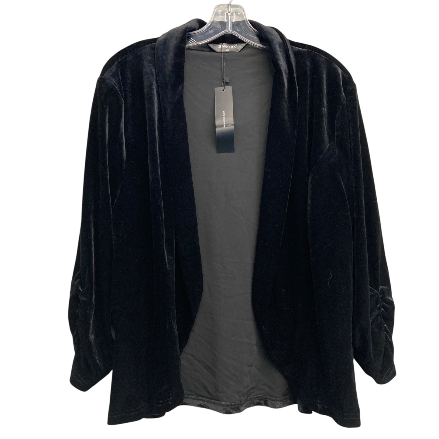 Blazer By Allegra K In Black, Size:1X