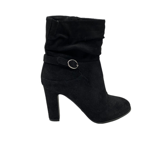 BLACK BOOTS ANKLE HEELS by IMPO Size:9.5