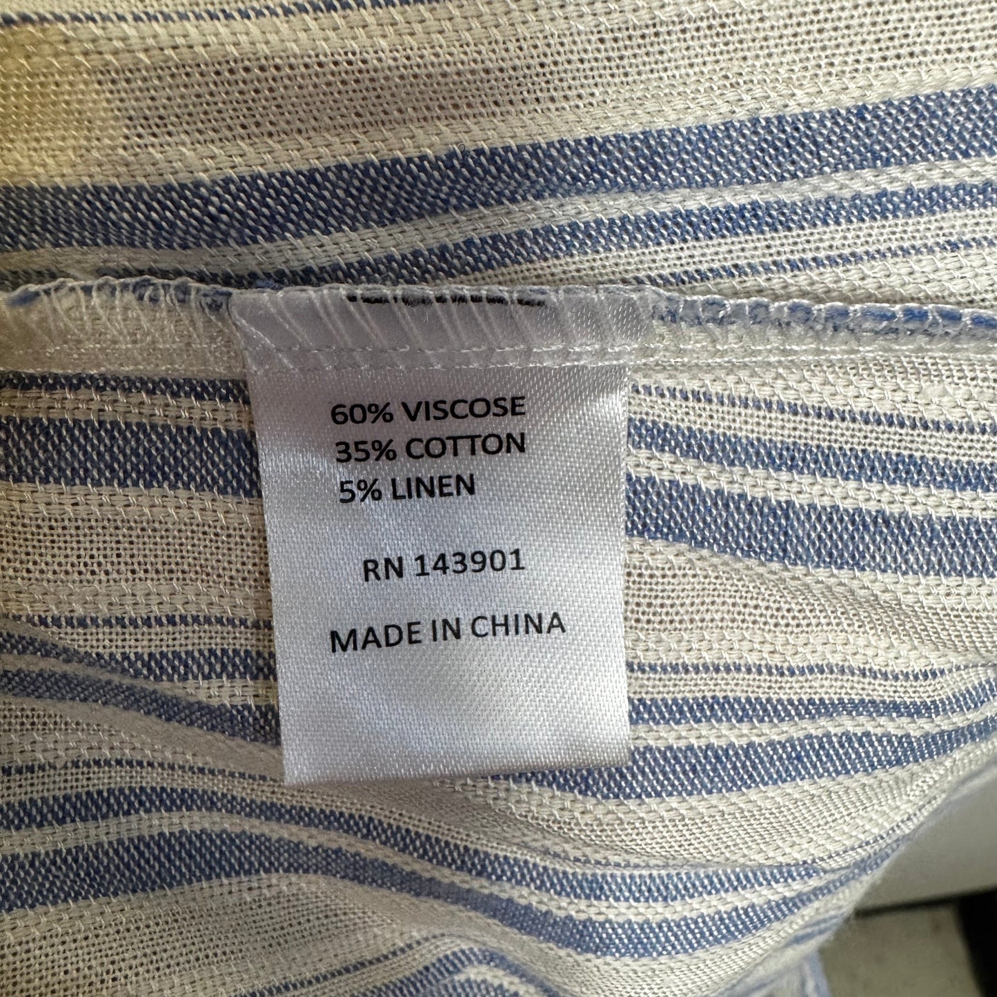 Pants Linen Blend By Coco + Carmen In Striped Pattern, Size: Xxl