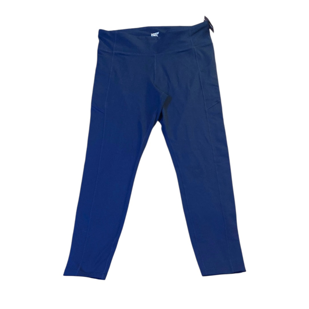 Pants Leggings By Lands End In Navy, Size:L