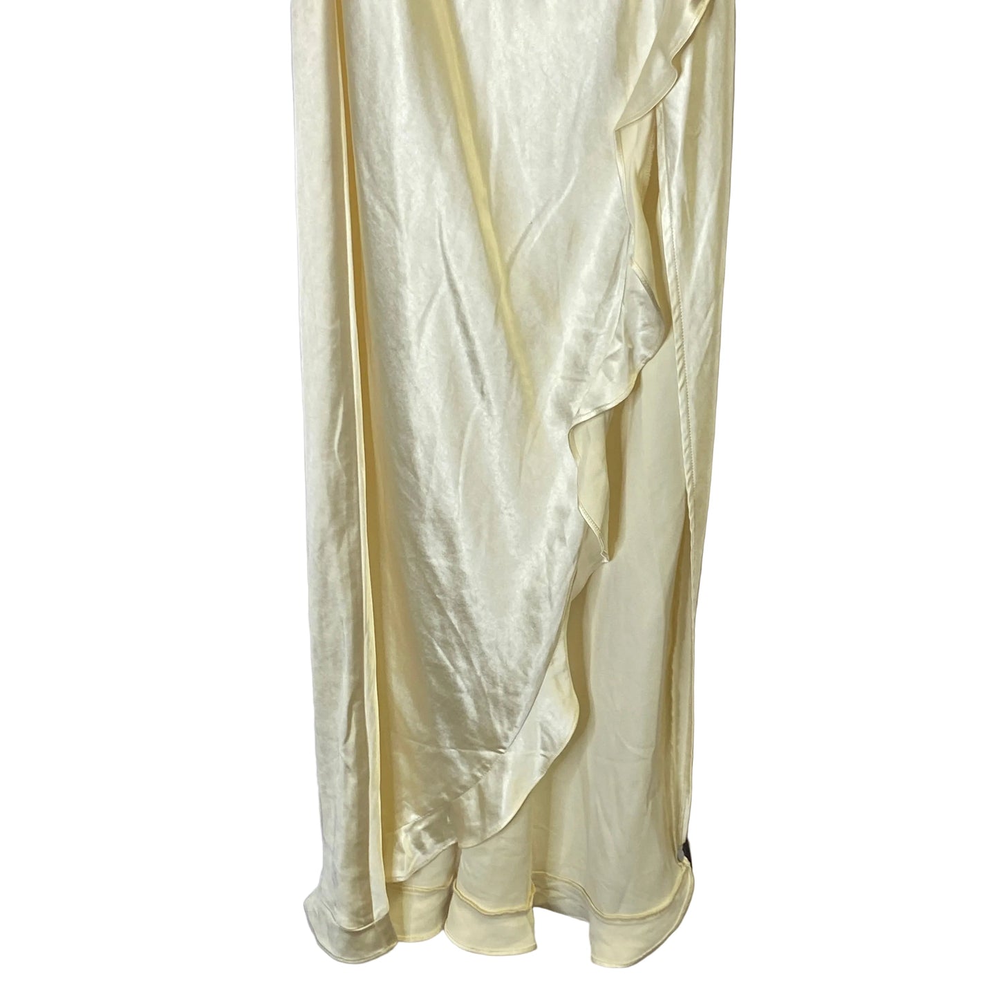 Dress Party Long By Clothes Mentor In Cream, Size: 4