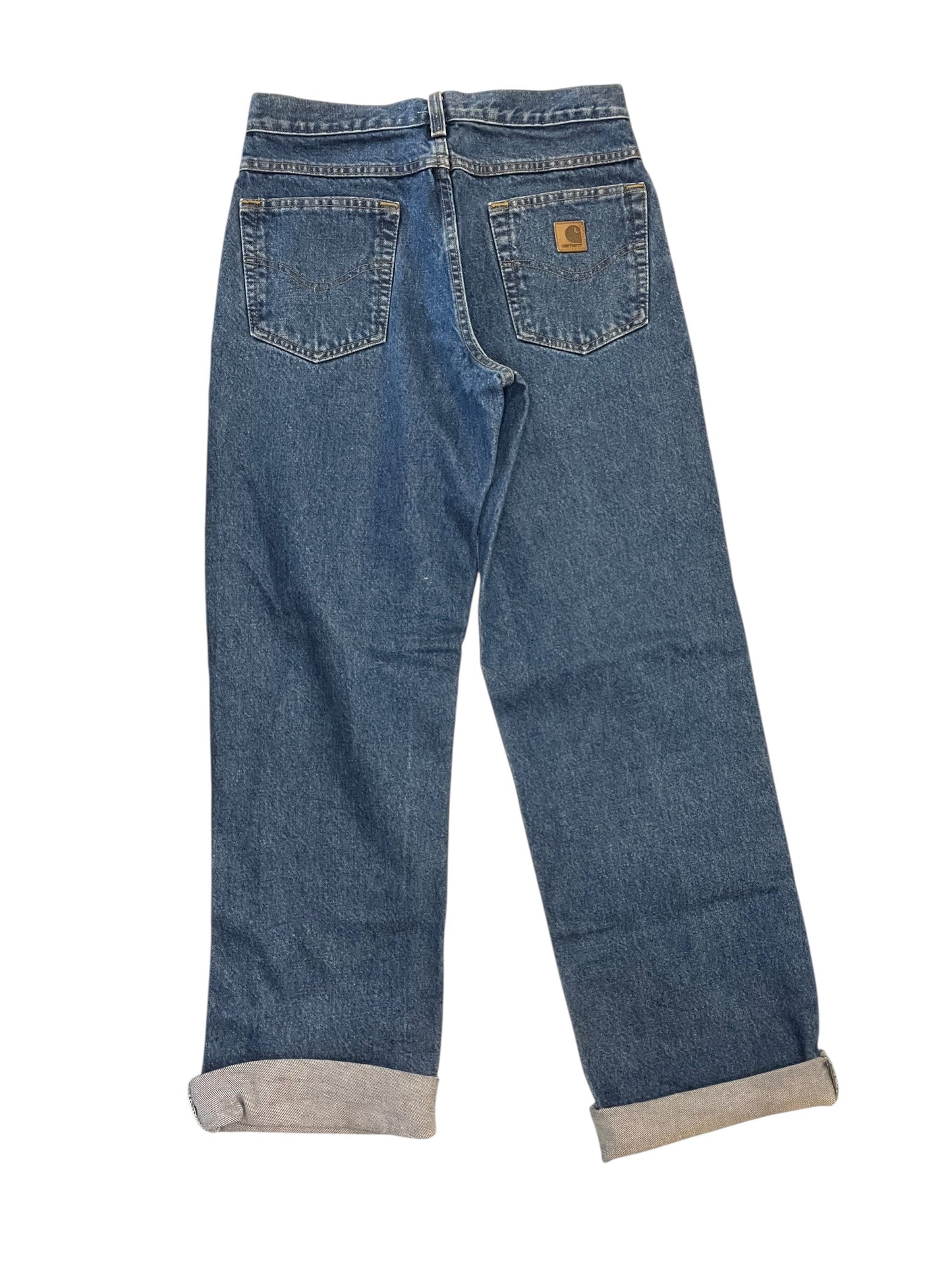 Jeans Wide Leg By Carhartt In Blue Denim, Size:10