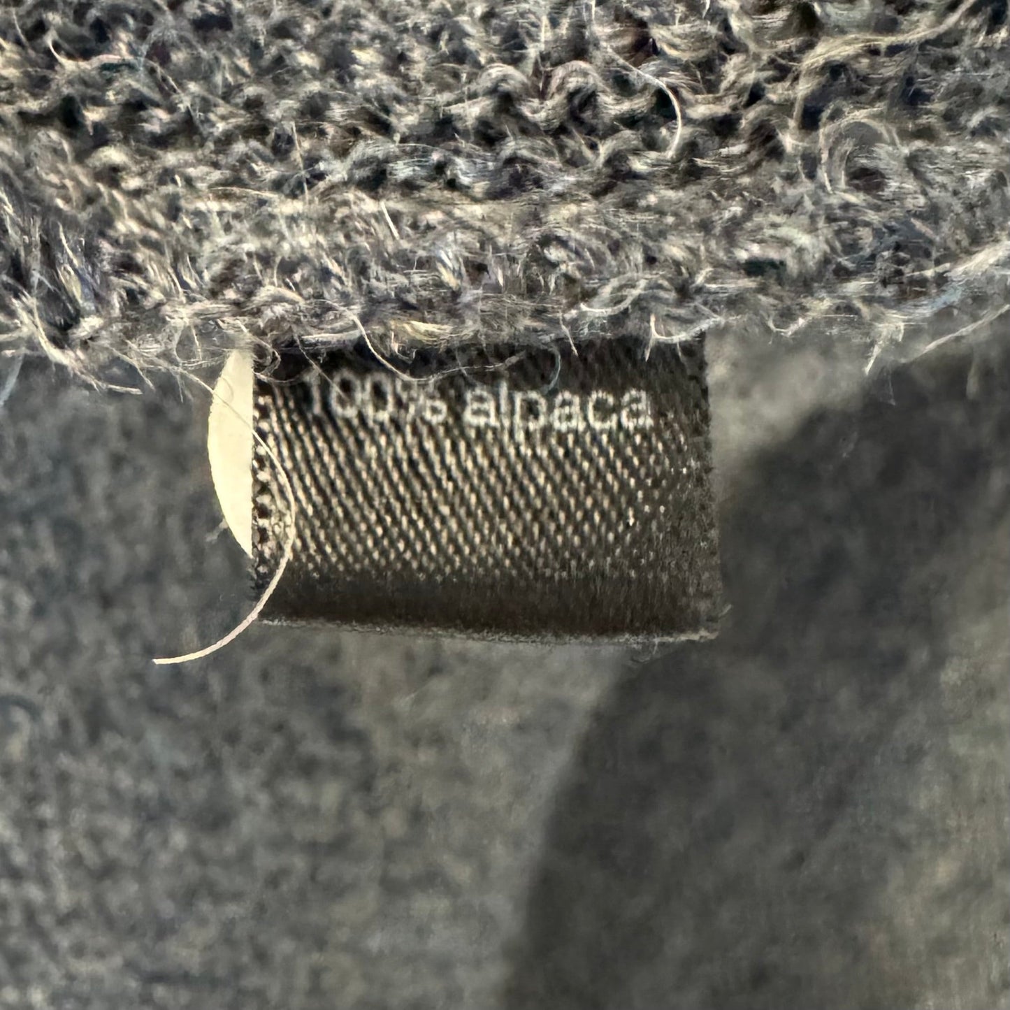 Alpaca Sweater Cardigan By Peruvian Connection In Grey, Size: M