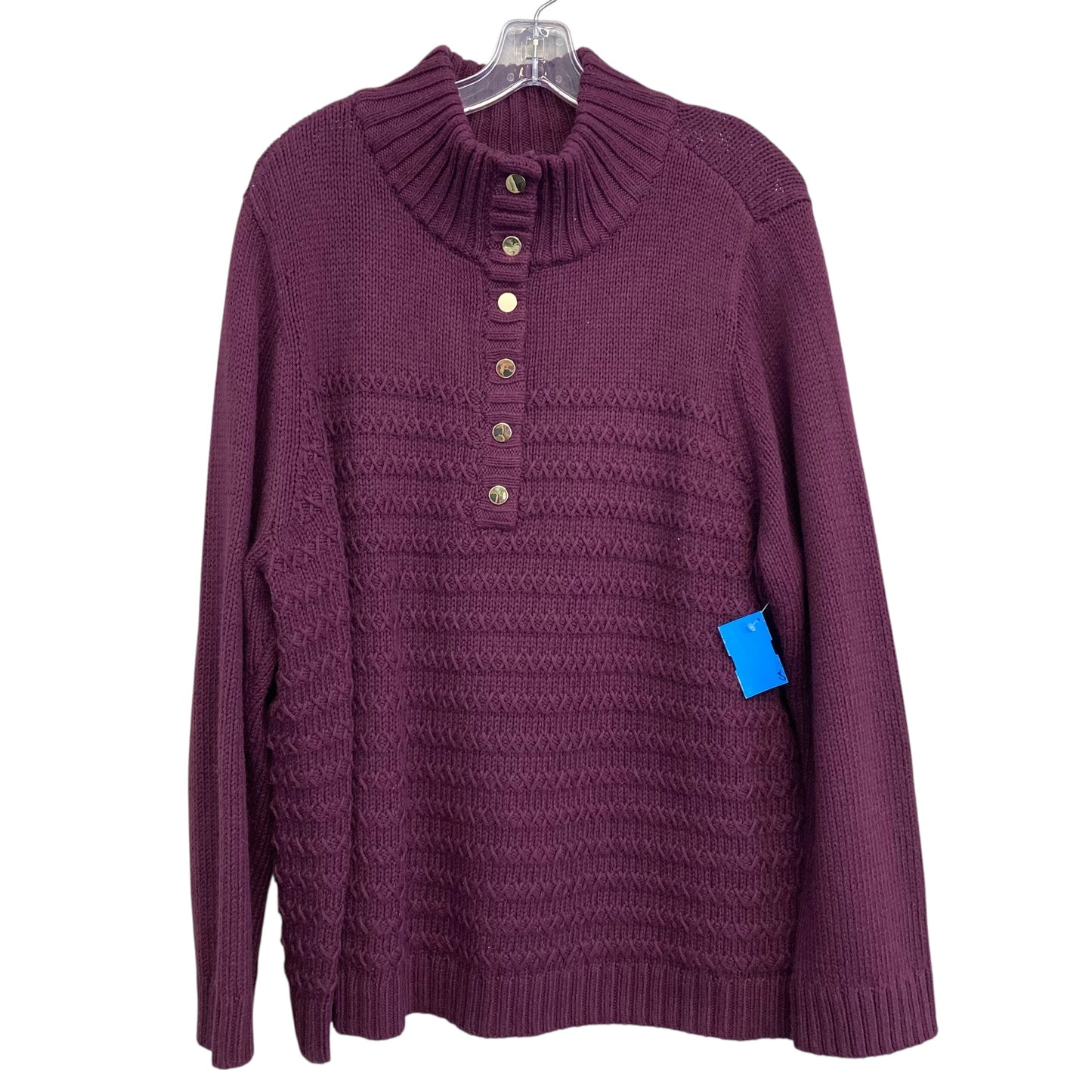 Sweater By Talbots In Purple, Size:3X